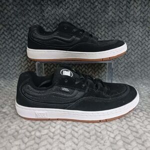 Vans Speed Ls Black True White Suede Mesh Skate Men's Shoes Size 10